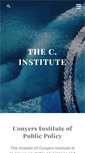 Mobile Screenshot of conyersinstitute.org